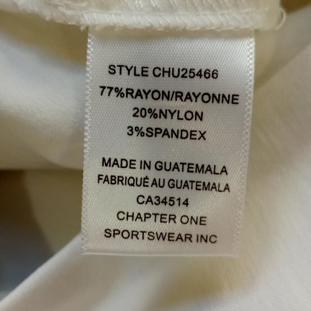 Meg & Margot Pull On Skinny Leg White Ankle Pant XL - Picture 6 of 7